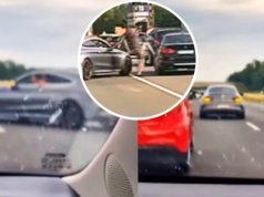 Blokował ruch na A4, kładł się na asfalcie. Nie poniesie konsekwencji