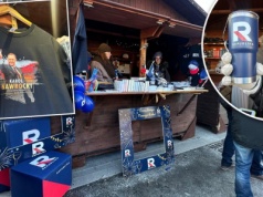 Koszulki z Nawrockim i kubki za 97 zł. Tak TV Republika dorabia na swoim sylwestrze w Chełmie