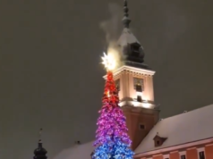 Sylwestrowe pożary choinek w Warszawie i Poznaniu