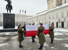 Po raz pierwszy uroczyście zmieniono flagę nad Pałacem!