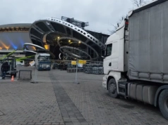 Sylwestrowa scena nadal stoi przed Spodkiem. Demontaż potrwa kilka dni