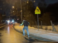 Ten mężczyzna stanowił ogromne zagrożenie na drodze krajowej nr 5 w Kaczorowie