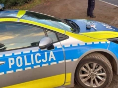 Czołowe zderzenie z radiowozem pod Legnicą. Dwóch policjantów i pijany sprawca trafili do szpitala