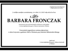 Zmarła Barbara Fronczak – wieloletnia nauczycielka I LO w Wieluniu