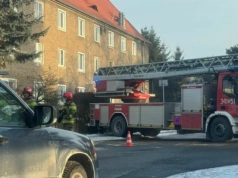 Pożar sadzy w kominie. Interwencja strażaków przy ulicy Powstania Styczniowego