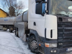 Wiózł mleko w dwóch cysternach na łysych oponach. Zatrzymany dowód rejestracyjny i mandat