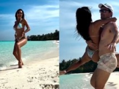 Nicole Scherzinger FIGLUJE z partnerem na rajskiej plaży (ZDJĘCIA)