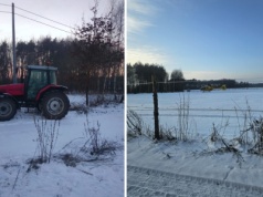Sanki pod kołami ciągnika. Dramatyczny finał kuligu na wsi