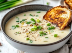 Rozgrzewa i syci. Szybka zupa serowa z 4 składników