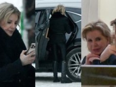 Joanna Racewicz wysiada na mróz z auta za ćwierć MILIONA złotych i mknie do restauracji na spotkanie z TAJEMNICZYM MĘŻCZYZNĄ (ZDJĘCIA)