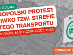 Przeciwnicy strefy czystego transportu wyszli na ulice Krakowa