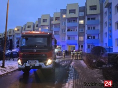Pożar w budynku przy ul. księżnej Jadwigi w Świdnicy