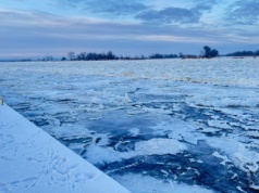 Przyrost pokrywy lodowej na Odrze