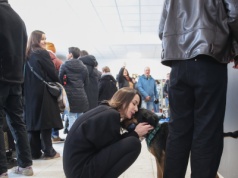 ​"Dobro unosiło się w powietrzu". Długa kolejka po psa w schronisku