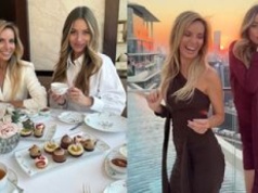 Izabela Janachowska i Marcelina Zawadzka pałaszują babeczki i pląsają na dubajskim tarasie: 