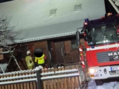 Pożar sadzy w kominie w Przywózkach