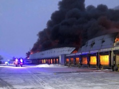 Ogromny pożar hali pod Poznaniem