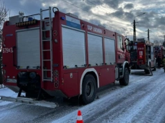 Pożar budynku mieszkalnego w Brzuzie, w gminie Łochów