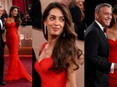 George Clooney i piękna Amal zadają szyku na Złotych Globach. Aktor narzekał na Polskę w wywiadzie przed galą (ZDJĘCIA)