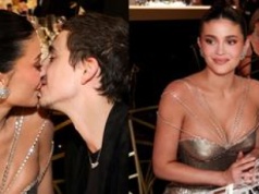 Kylie Jenner i Timothee Chalamet CAŁUJĄ SIĘ na gali Złotych Globów. Aktor nie zabrał ukochanej na czerwony dywan, ale wyznał jej miłość ze sceny (ZDJĘCIA)