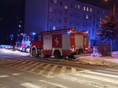 Wyciek gazu na bielskim osiedlu. Na drzwiach znaleziono kartkę