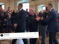 Kancelaria Prezydenta: Nawrocki witał się w Częstochowie z szefem gangu przypadkiem, a nie specjalnie