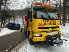Wolibórz - ciężarówka utknęła w lesie