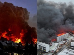 Tarnów Podgórny: wielki pożar hali spedycyjnej zaczął się od baterii do hulajnóg elektrycznych