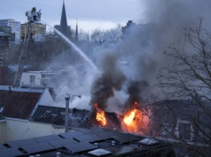Wybuchy i pożar w centrum Utrechtu. Nad miastem unoszą się kłęby dymu