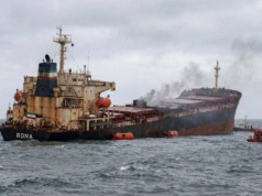 Irański statek towarowy zatonął na Morzu Kaspijskim. Był częścią "mostu" łączącego Iran z Rosją