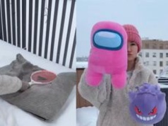 Wystawiła pluszaki na mróz. Ten trik robi furorę