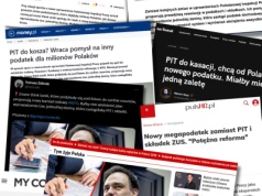 Media reagują na propozycję Klubu Jagiellońskiego. Chodzi o zmianę systemu podatkowego