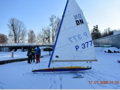 Potrącenie pieszych na zamarzniętym jeziorze Ukiel