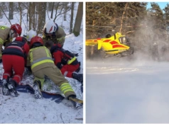 Wypadek podczas zjazdu na sankach. Dziecko trafiło do śmigłowca LPR