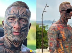 Jego całe ciało było pokryte w tatuażach. Teraz usuwa je wszystkie. Tak obecnie wygląda
