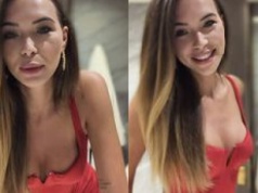 Sandra Kubicka zapozowała w FLIRCIARSKIEJ czerwieni. Zagrała ryzykownym dekoltem
