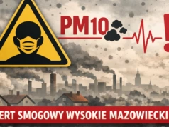 Zła jakość powietrza w Wysokiem Mazowieckiem. Obowiązuje ostrzeżenie