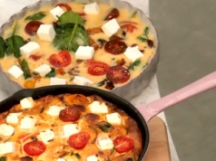 Aromatyczna frittata z chorizo i warzywami