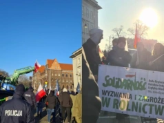 Rolnicy wyjechali ciągnikami na ulice Wrocławia. Spór sięga Brukseli