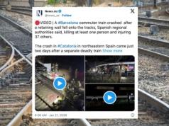 Wypadek kolejowy w Katalonii. Maszynista nie żyje, ponad 40 rannych