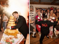 Góralski bal Dawida Kwiatkowskiego i tort z oscypków. Wśród gości znane twarze