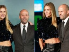 Zjawiskowa Rosie Huntington-Whiteley napina umięśniony brzuch u boku Jasona Stathama (ZDJĘCIA)