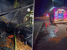 Wybuch pieca w budynku gospodarczym. Dwie osoby ranne, w tym jedna ciężko