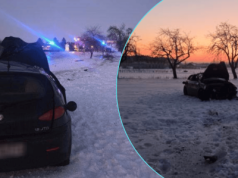 Nagle wypadł z drogi. Przejechał kilkadziesiąt metrów i wpadł na drzewo