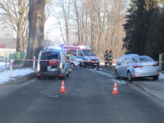 Wypadek w Zaborzu. Kierująca trafiła do szpitala