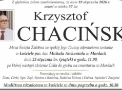 Zmarł Krzysztof Chaciński - były radny Miasta i Gminy Mordy, wieloletni sołtys Głuchowa