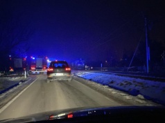 Pożar lokomotywy na ulicy Zawale. Trwa ustalanie przyczyn zdarzenia