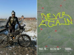 Zdumiewające co zrobił ten kolarz. Trasa ułożyła się w znaczący napis