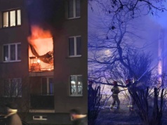 Pożar w bloku w Strzybnicy. Akcja służb przy ulicy Armii Krajowej