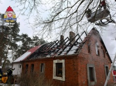 Pożar w Silnie pod Toruniem. Spłonął budynek mieszkalny